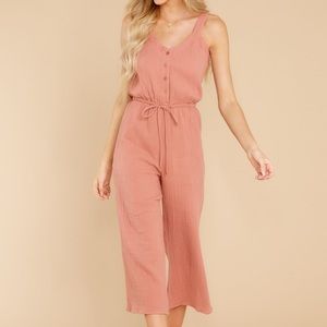 Late Summer Evenings Dusty Rose Jumpsuit